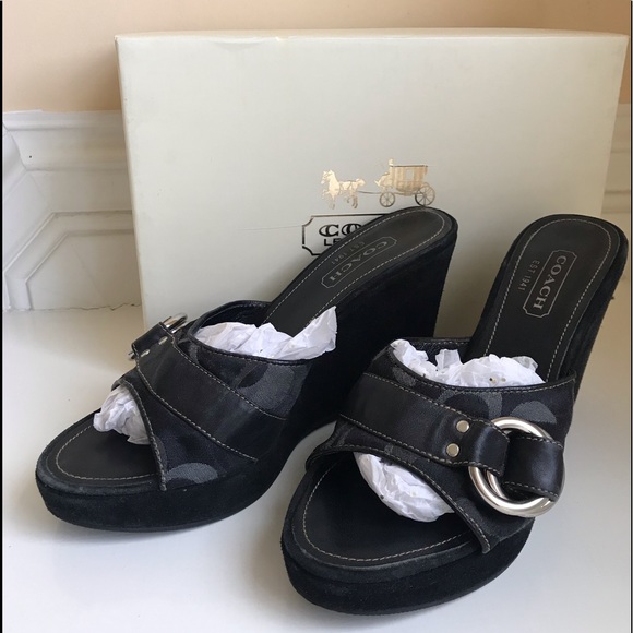 Coach wedge sandals - Picture 1 of 5
